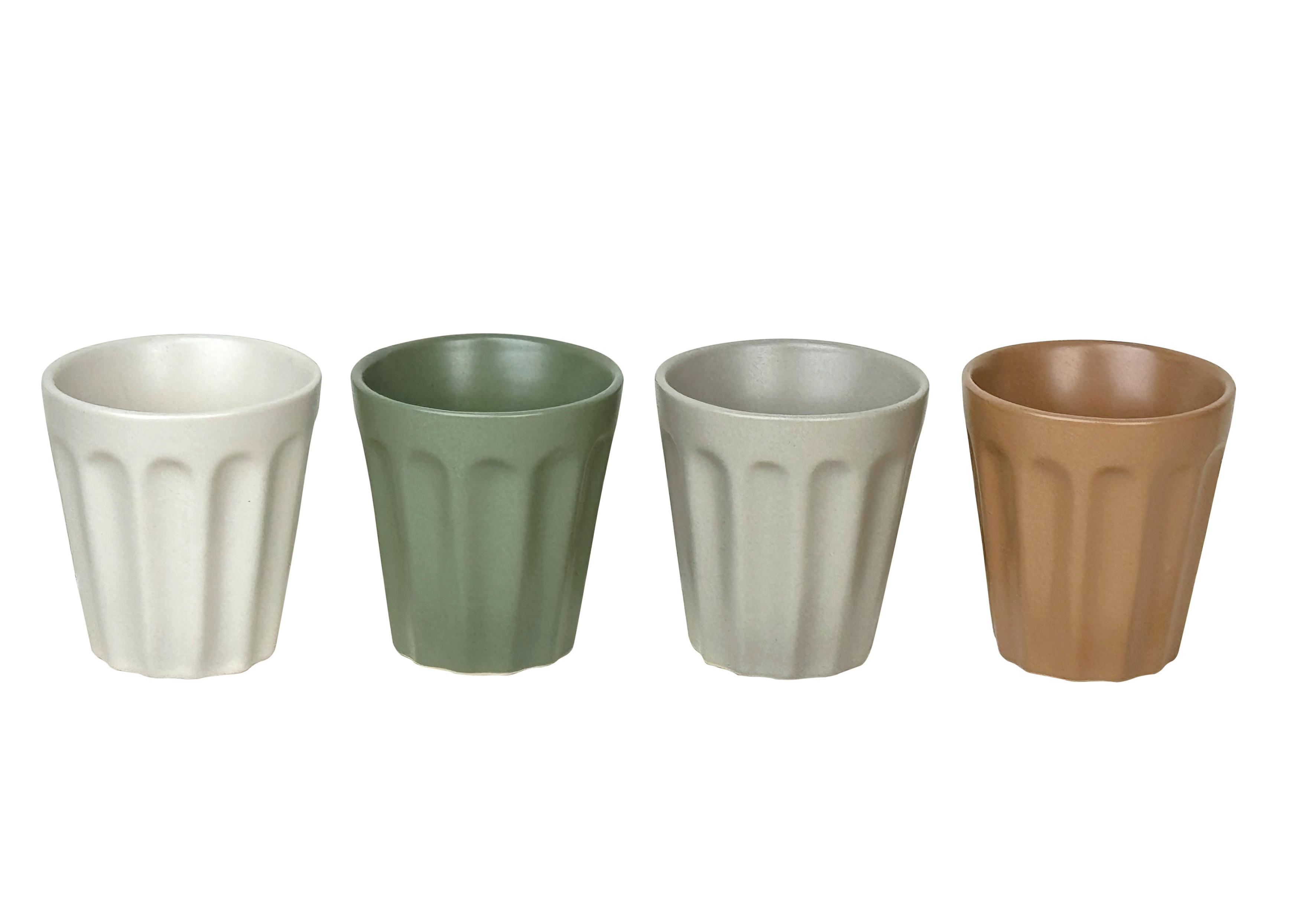 Espressotasse Leo - Braun/Weiß, Design, Keramik (7/7,5cm) - Luca Bessoni