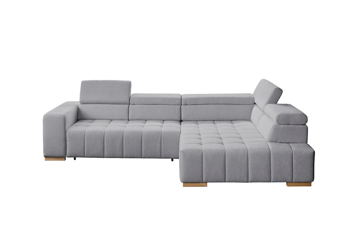Ecksofa Elias Neu Grau S: 307x201 cm - Naturfarben/Grau, Design, Textil (307/201cm) - Livetastic