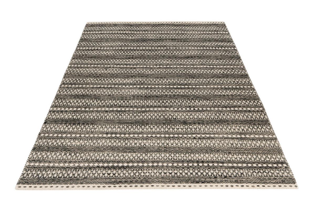 Flachwebteppich My Jaipur - Dunkelbraun/Beige, KONVENTIONELL, Textil (80/150cm) - Obsession