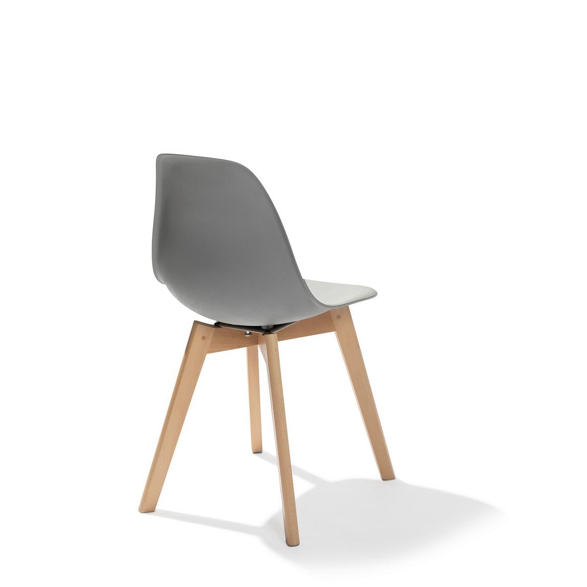 Stuhl-Set Keeve - Dunkelgrau, MODERN, Holz/Metall (47/83/53cm) - MID.YOU