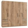Drehtürenschrank Mit Laden B: 250 Cm Level, Eiche Dekor - Eichefarben, MODERN, Holzwerkstoff (250/236/58cm) - MID.YOU