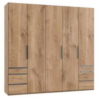 Drehtürenschrank Mit Laden B: 250 Cm Level, Eiche Dekor - Eichefarben, MODERN, Holzwerkstoff (250/236/58cm) - MID.YOU