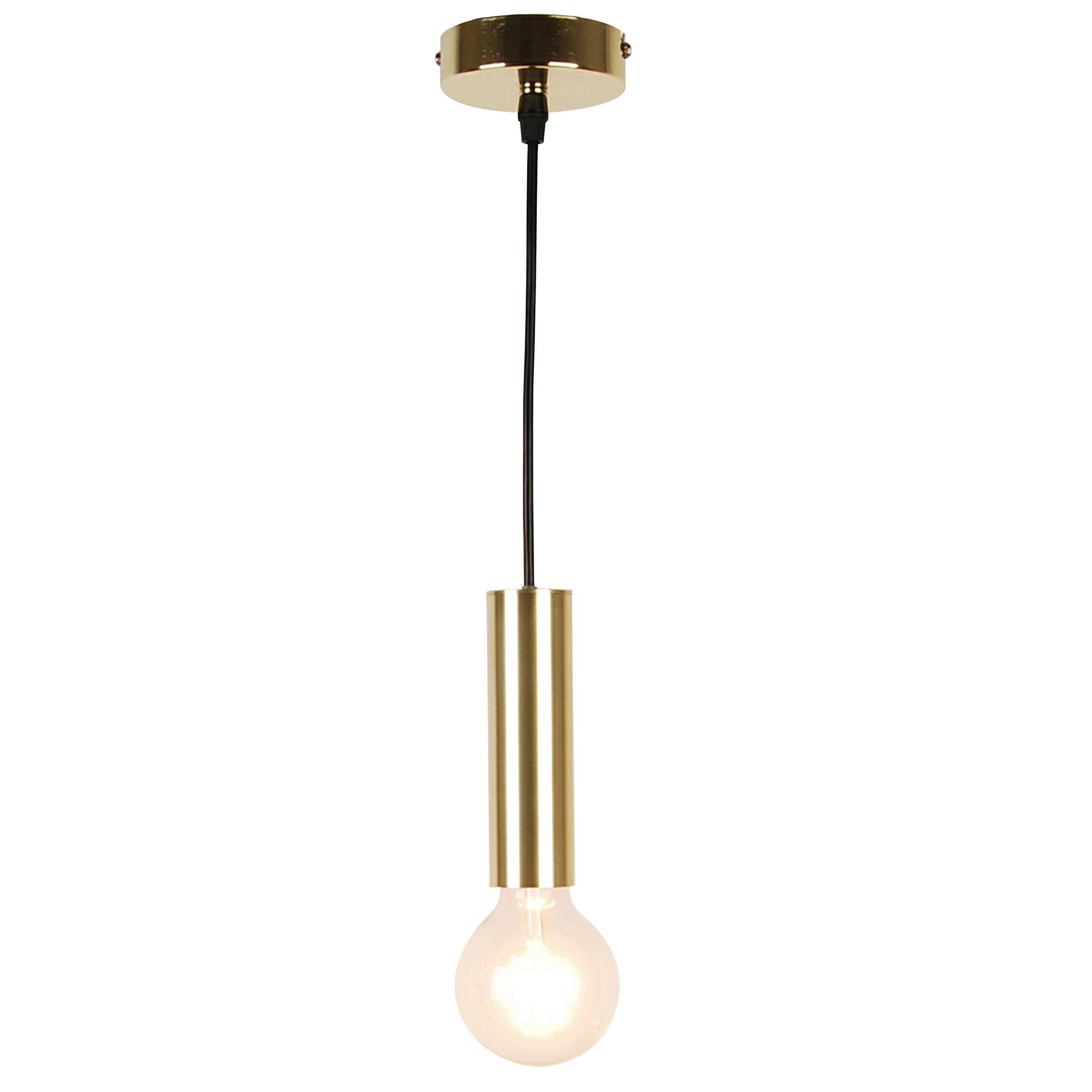PENDELLEUCHTE 50101034 DALLAS - Goldfarben/Schwarz, KONVENTIONELL, Metall (10/10/110cm)