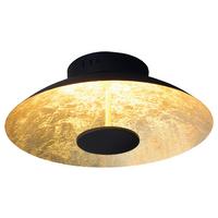 LED-Deckenleuchte Firenze Ø 40 cm - Goldfarben/Schwarz, Design, Metall (40/14,5cm) - Näve