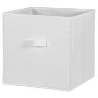 SKLÁDACÍ KRABICE CLIFF 3 - bílá, Moderní, textil (32/32/32cm)