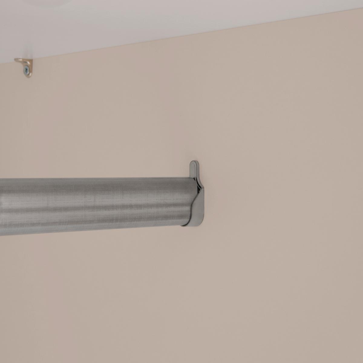 Skriňa s otočnými dverami SIENA, šírka 300 cm - kašmírová/barvy chromu, Konvenční, kov/kompozitní dřevo (300/212/57cm) - Premium Living