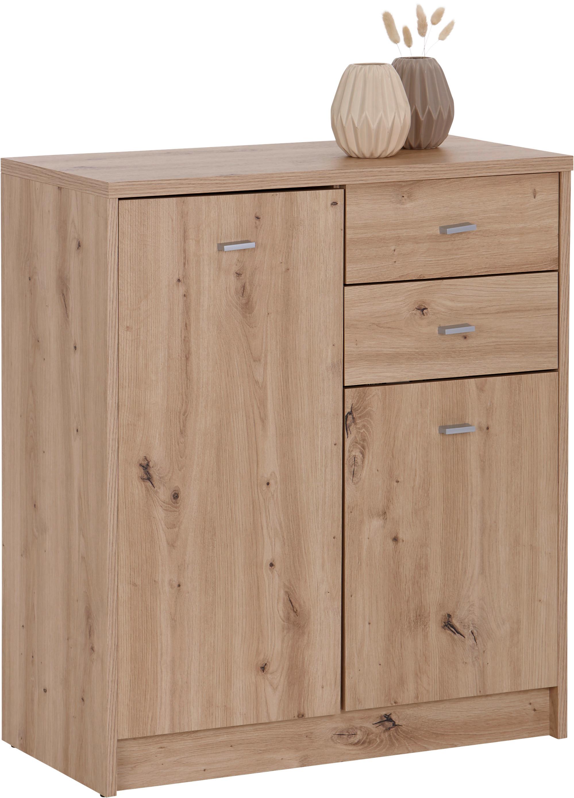 Kommode B: 74 cm 4-You New Eiche Artisan Dekor - Eiche Artisan, MODERN, Holzwerkstoff (74/85,4/34,6cm)