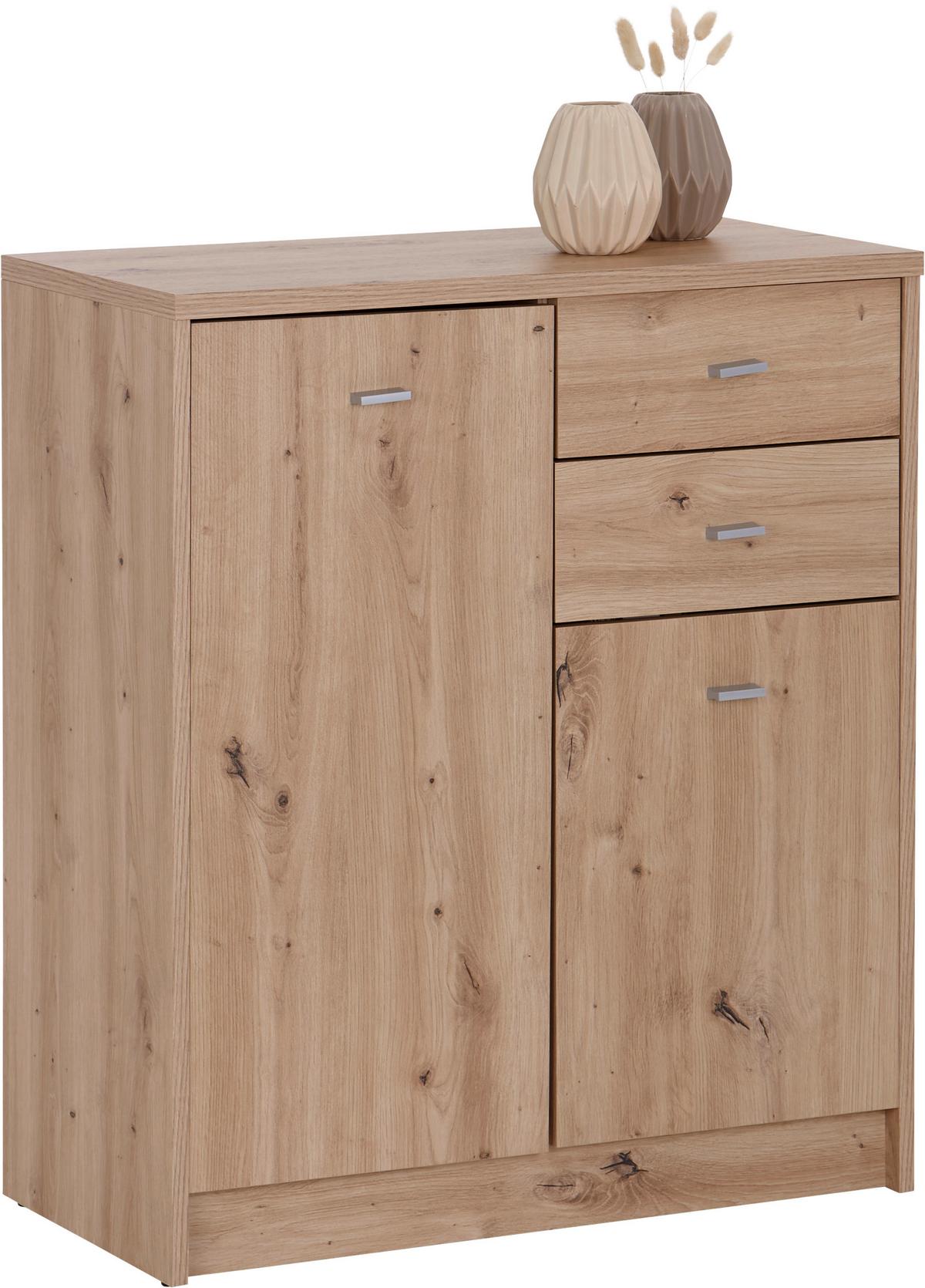 Kommode B: 74 Cm 4-you New Eiche Artisan Dekor - Eiche Artisan, MODERN, Holzwerkstoff (74/85,4/34,6cm)