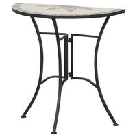 Gartentisch Keramik/Metall L 70 cm - Multicolor/Schwarz, MODERN, Keramik/Metall (70/35,5/71cm) - Siena Garden