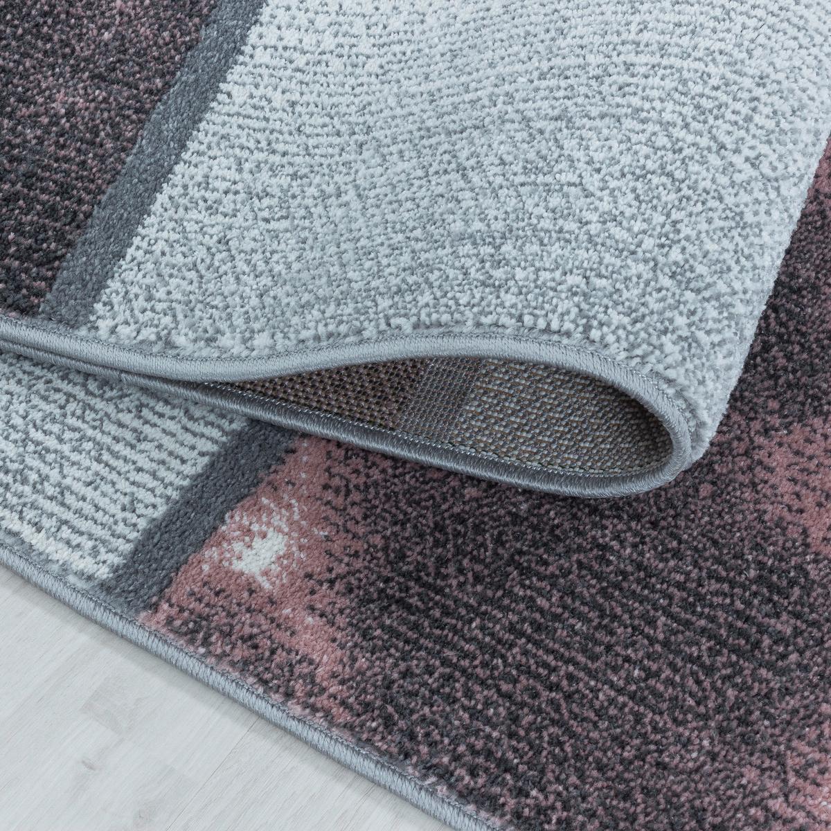 Teppich Läufer Rosa Ottawa 80x250 cm - Rosa, Design, Textil (80/250cm)