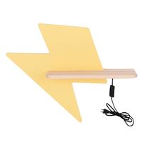 Kinderwandleuchte 21-19547 Lightning - Gelb, Basics, Holz/Holzwerkstoff (40/12/31cm)
