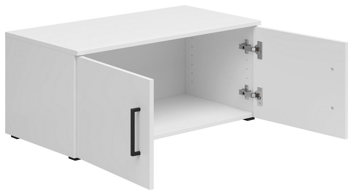 Nadstavec na skriňu MULTISTAURAUM, š: 80 cm - čierna/biela, Modern, kompozitné drevo/plast (80/35/40cm)