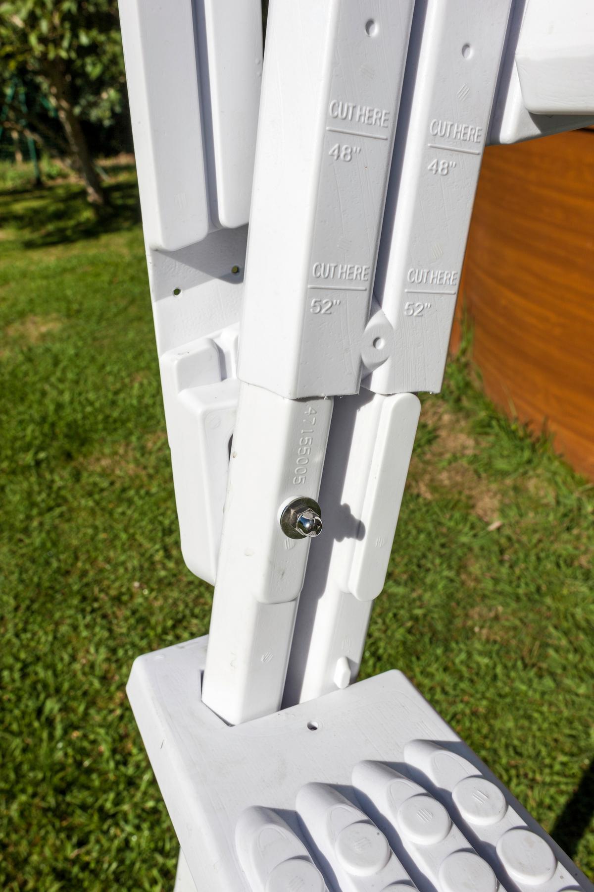 Poolleiter Leiter - Weiß, KONVENTIONELL, Kunststoff (65/196/109cm) - Gre