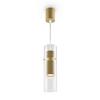 Pendelleuchte Dynamics - Transparent/Goldfarben, Trend, Glas/Metall (8/32cm) - MAYTONI