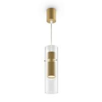 Pendelleuchte Dynamics - Transparent/Goldfarben, Trend, Glas/Metall (8/32cm) - MAYTONI