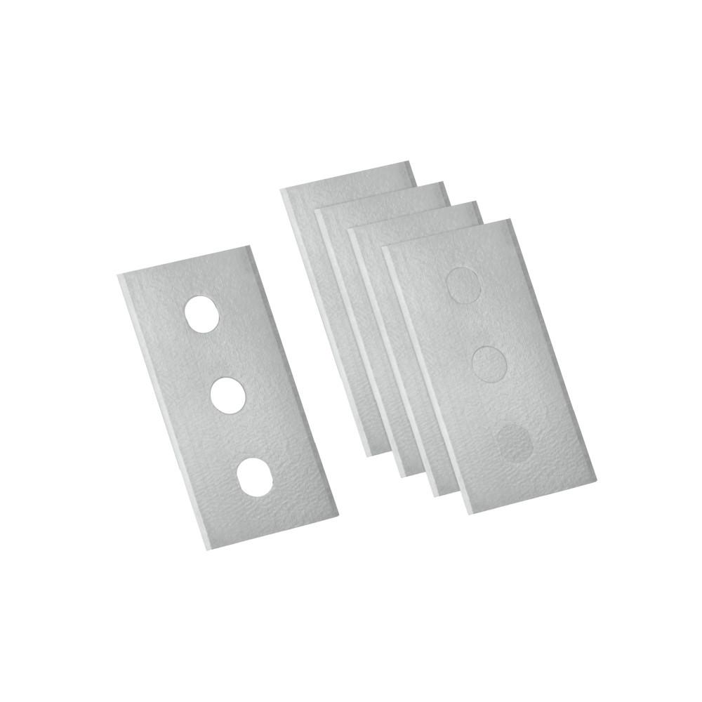 Kochfeldschaber 297014010 Ersatzklingen - Silberfarben, Basics, Metall (2,3/4,3/0,1cm) - Metaltex