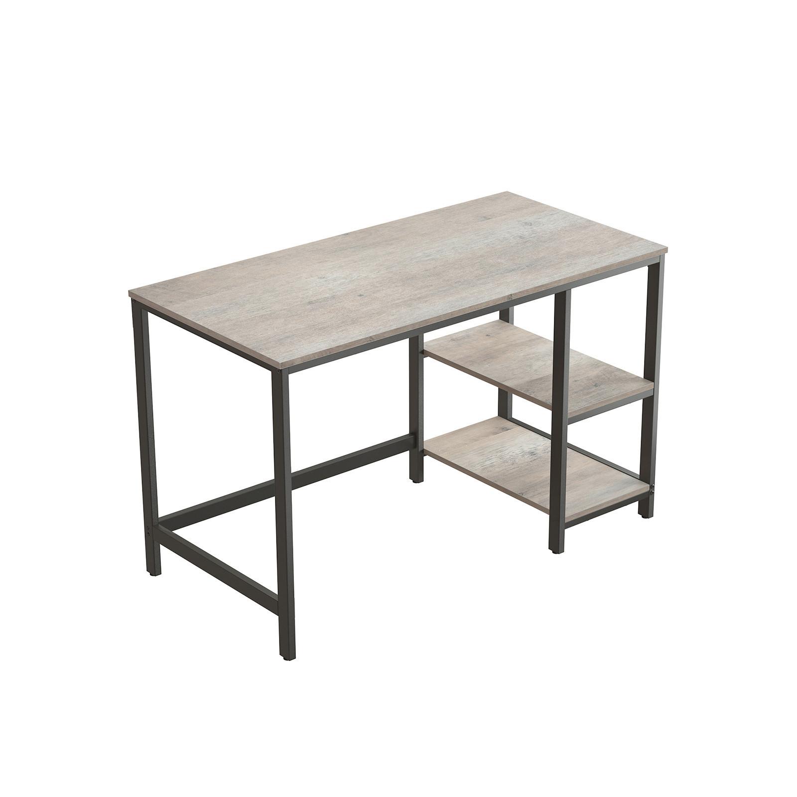 Schreibtisch B: 120, H: 75 Greige/Schwarz