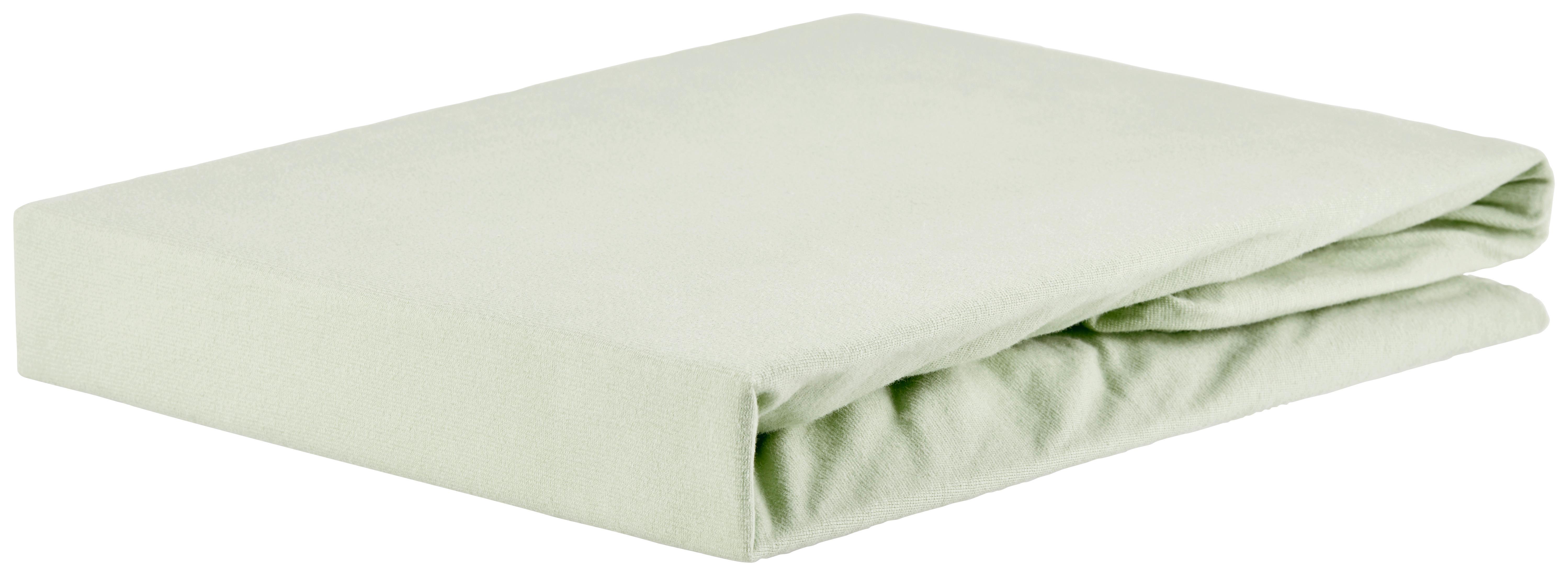Gumis Lepedő Jardena Box Kb. 180/200cm - pasztellzöld, Romantik / Landhaus, textil (180/200cm) - James Wood