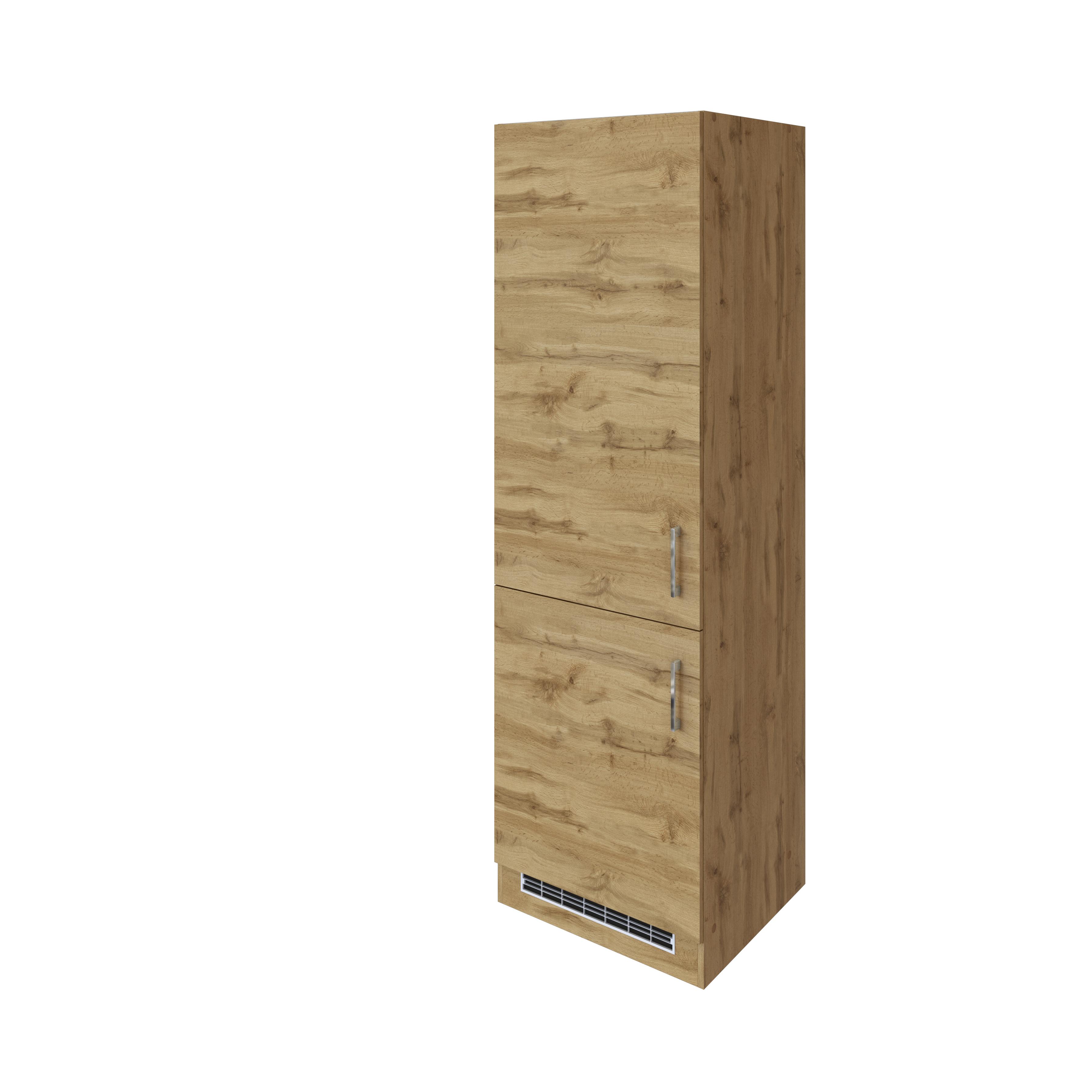 Umbauschrank Kühlschrank eichefarben