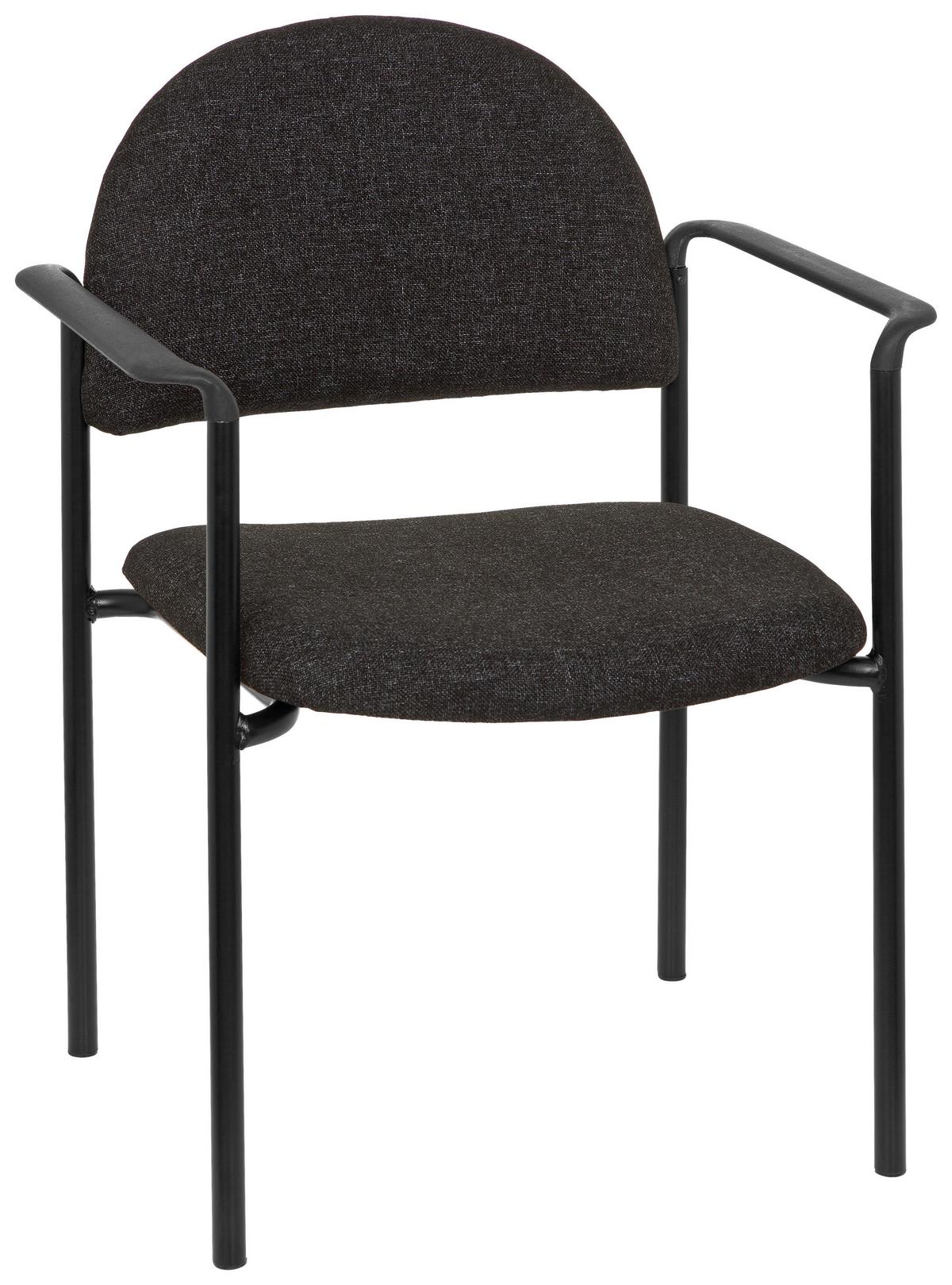 Besucherstuhl Xt 700 Schwarz/dunkelgrau Bis 120 Kg - Dunkelgrau/Schwarz, Basics, Kunststoff/Textil (55/84/42cm) - MID.YOU