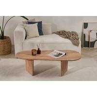 Couchtisch Ovalis Pinienfarben L: 130cm - Pinienfarben, Design, Holzwerkstoff (130/65/40cm) - MID.YOU