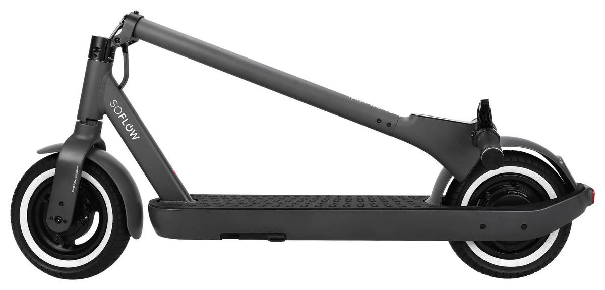 Elektroscooter Soflow Schwarz, Reichweite: ca. 65 km - Schwarz, KONVENTIONELL, Metall (119/116/51,8cm)