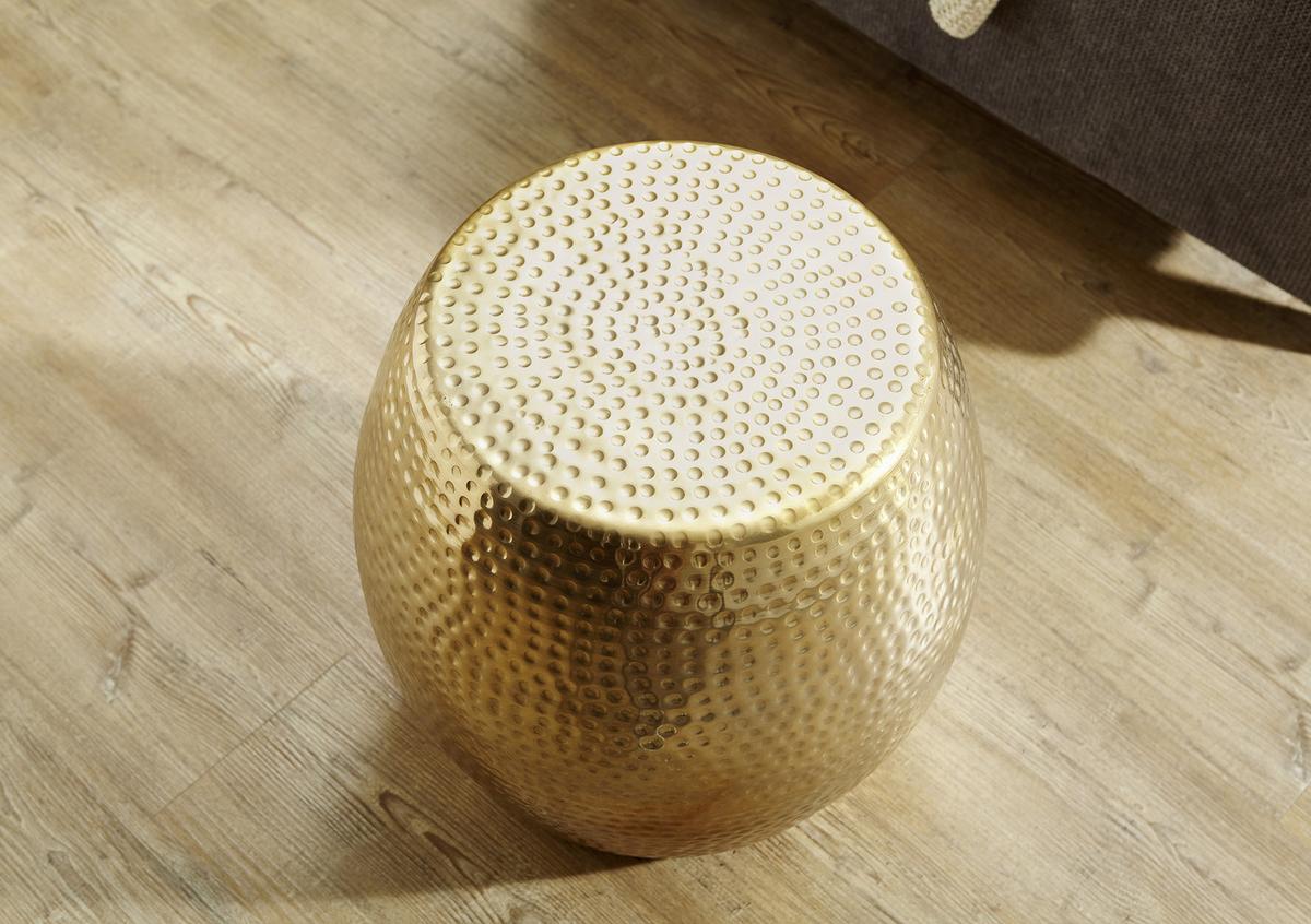 Odkládací stolek - orientálny Pedro zlatý - barvy zlata, Lifestyle, kov (42/42/42cm) - MID.YOU