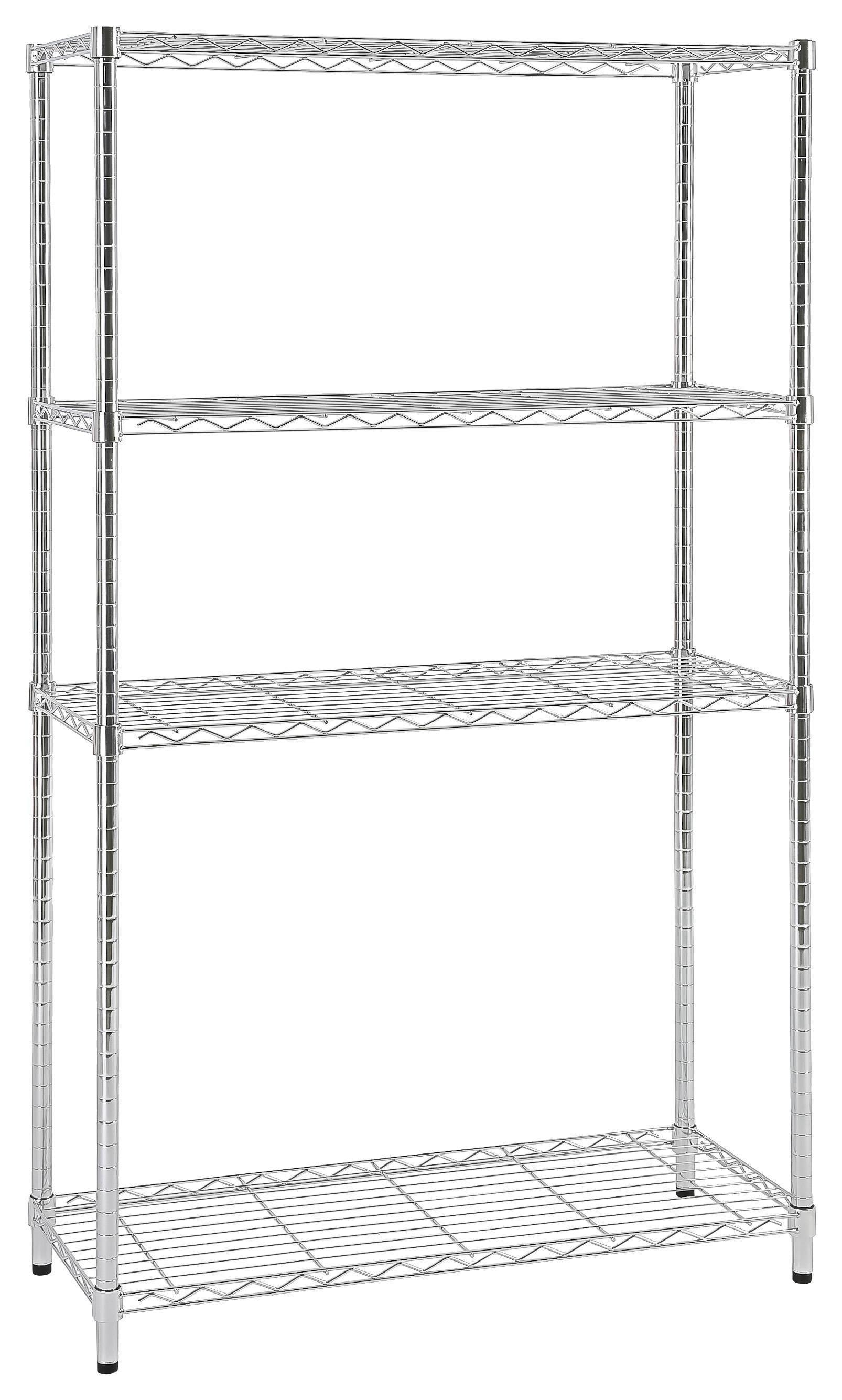 Regal aus Metall B 90cm, Chromfarben