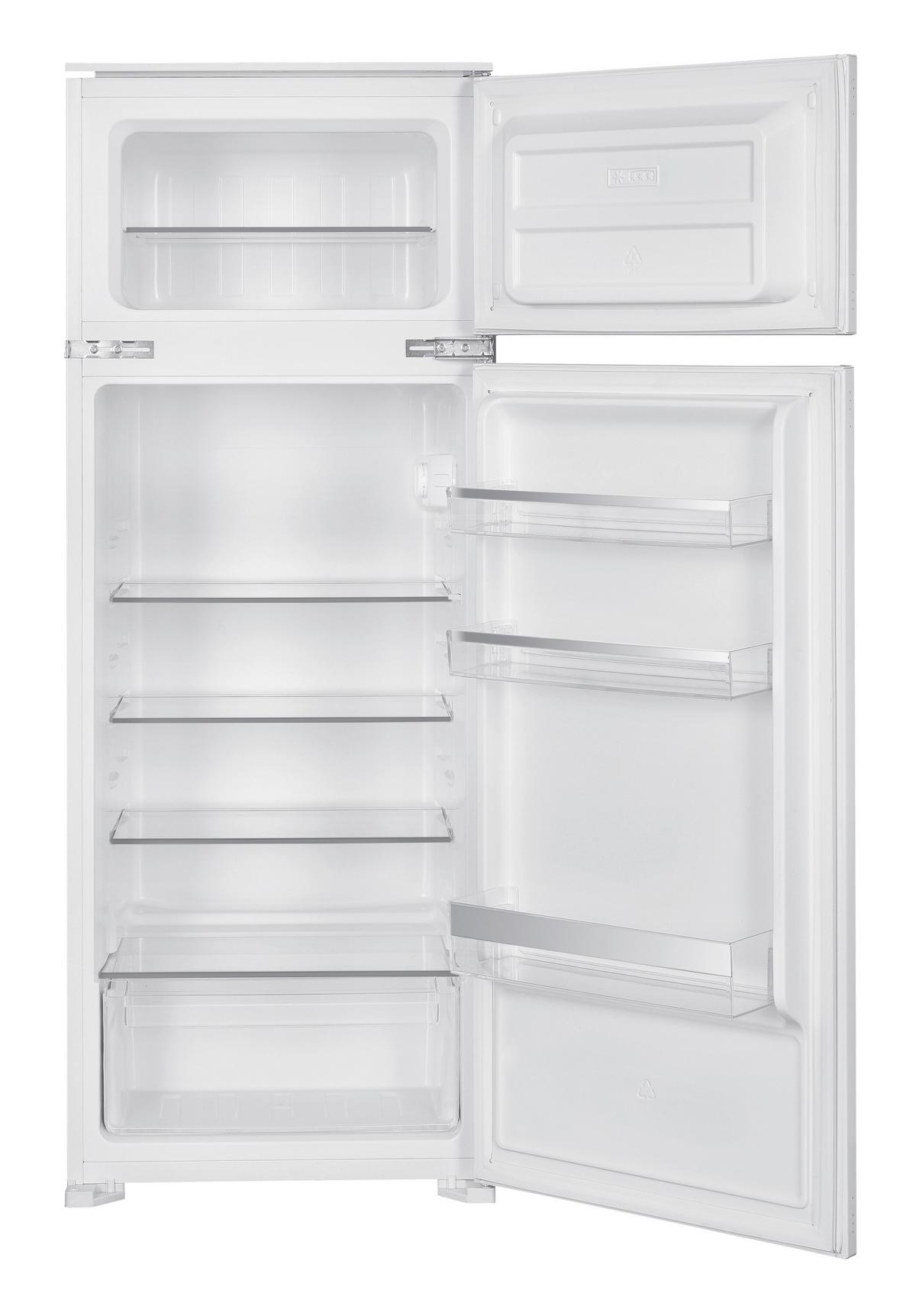 Kühl-Gefrier-Kombination Weiß B: 54 cm - Weiß, Basics, Kunststoff (54/145/54cm) - Wolkenstein