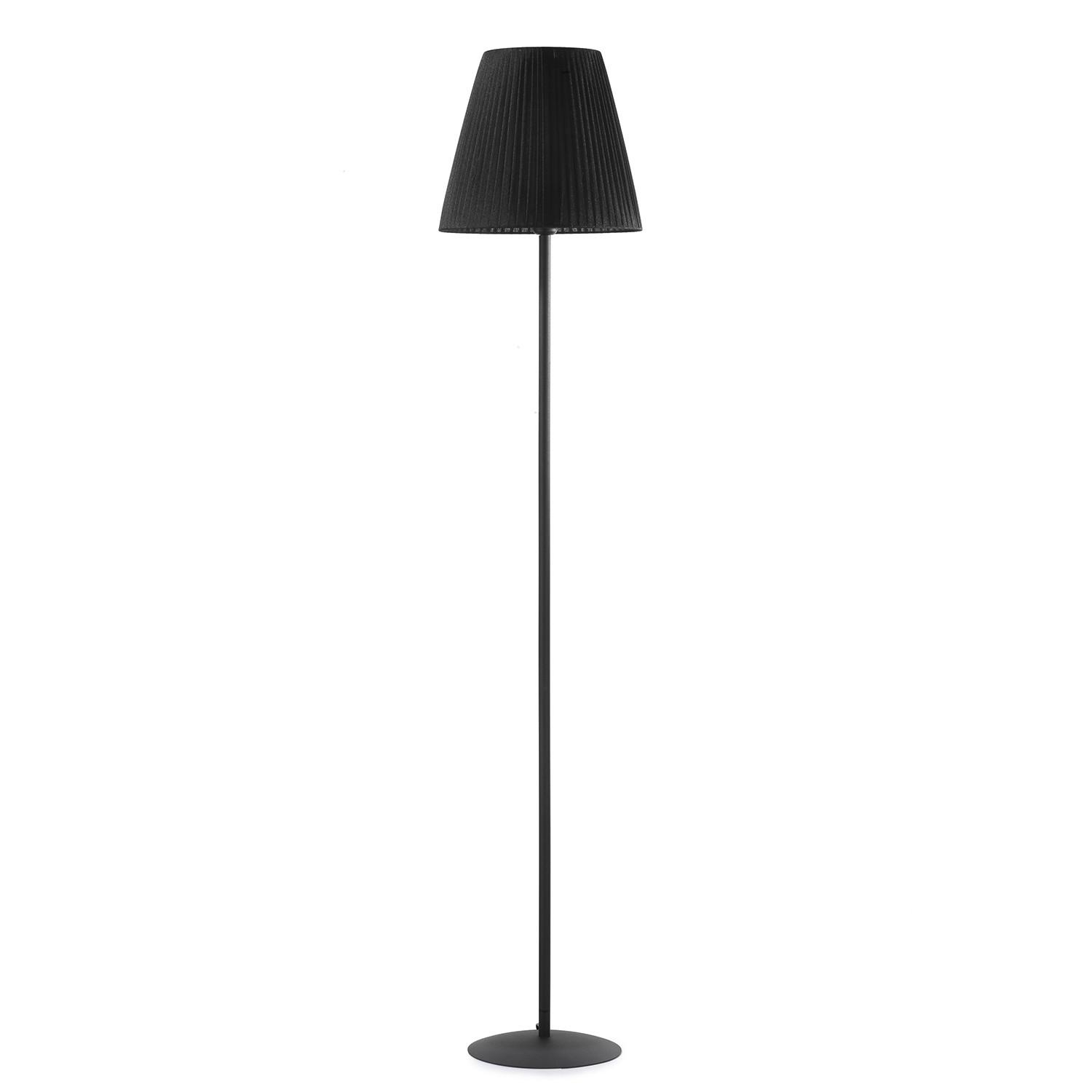 Stehleuchte 5031/Ptn - Schwarz, KONVENTIONELL, Textil/Metall (28/28/173cm)