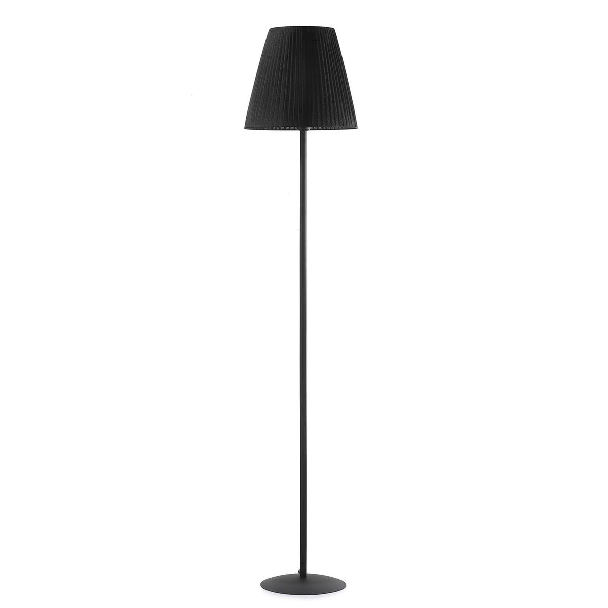 Stehleuchte 5031/Ptn - Schwarz, KONVENTIONELL, Textil/Metall (28/28/173cm)