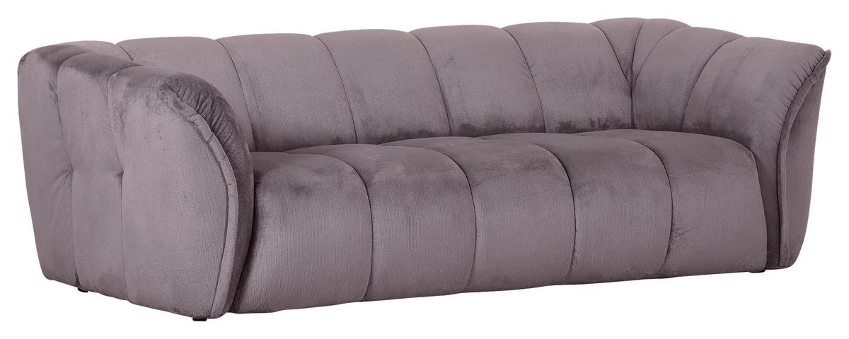Bigsofa Sabea Grau B: 220 Cm - Schwarz/Grau, KONVENTIONELL, Textil (220/67/106cm) - MID.YOU