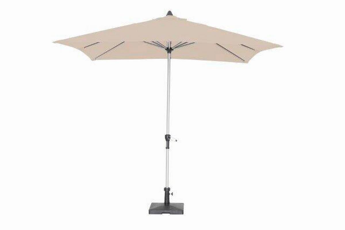 Sonnenschirm Acapole Bl: 200x300 cm Taupe - Taupe/Platinfarben, Basics, Textil/Metall (200/300cm) - Gardenson