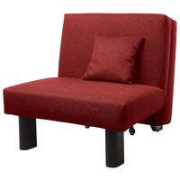 Schlafsessel Columbus Rot inkl. Zierkissen - Rot/Schwarz, Design, Textil (85/85/100cm) - Max Winzer