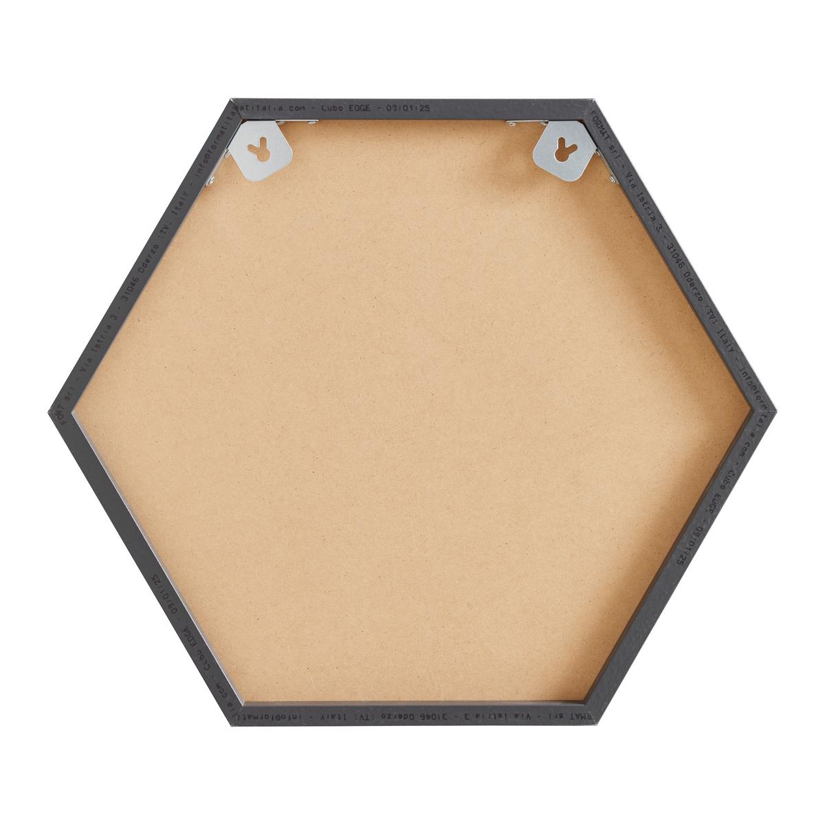 NÁSTENNÝ REGÁL EDGE -EXKLUSIV- - antracitová, Modern, kompozitné drevo (51/44/19cm) - Mömax