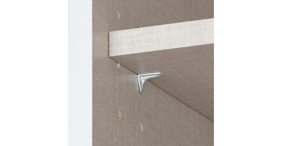 Schwebetürenschrank Mit Glas 271cm Bensheim, Graphit - Eichefarben/Graphitfarben, MODERN, Holzwerkstoff (271/211/62cm) - James Wood