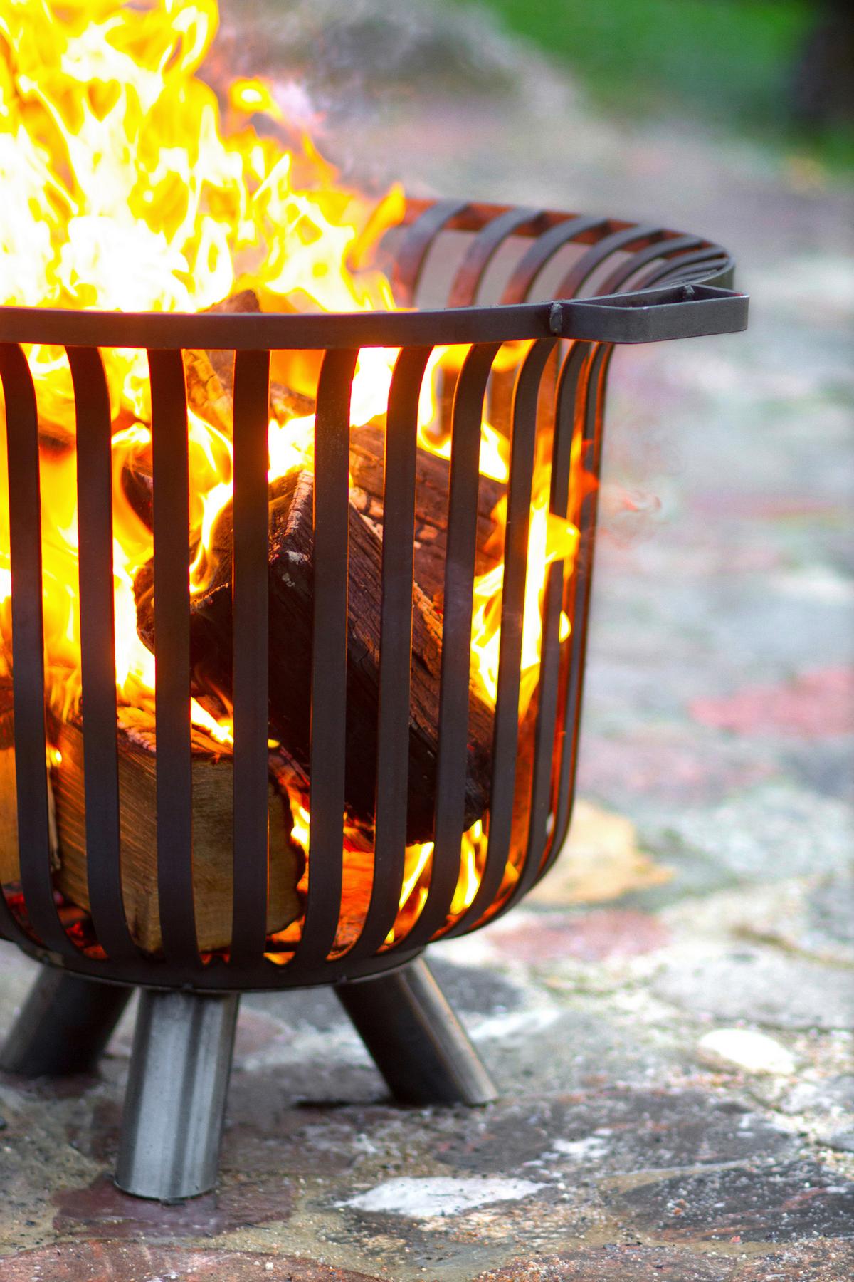 Feuerschale Feuerkorb Verona 60 - Schwarz, Basics, Metall (60/52cm)