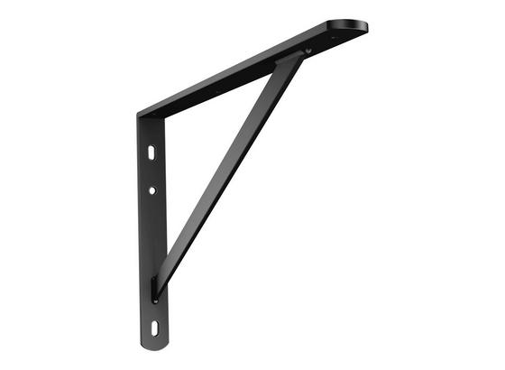 Fachbodenhalter Obelix - Schwarz, MODERN, Metall (30cm) Fachbodenhalter Obelix - Schwarz, MODERN, Metall (30cm)