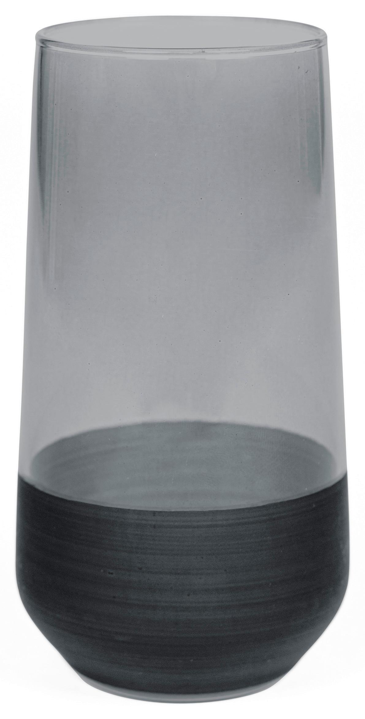 Sklenička na longdrink Black, 470ml - černá, Moderní, sklo (6,5/15cm) - Mömax