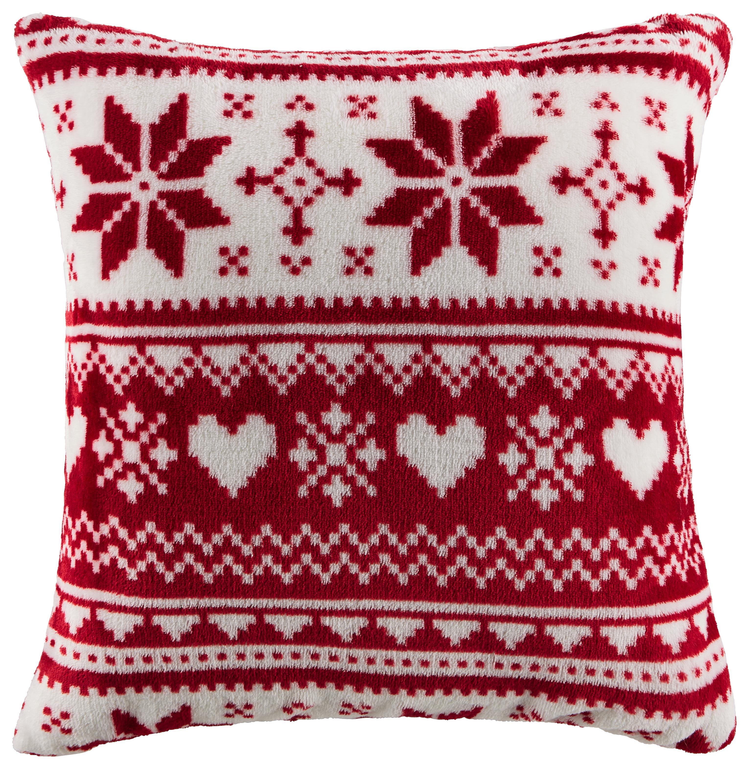 Zierkissen X-mas - Rot, MODERN, Textil (40/40cm) - Luca Bessoni