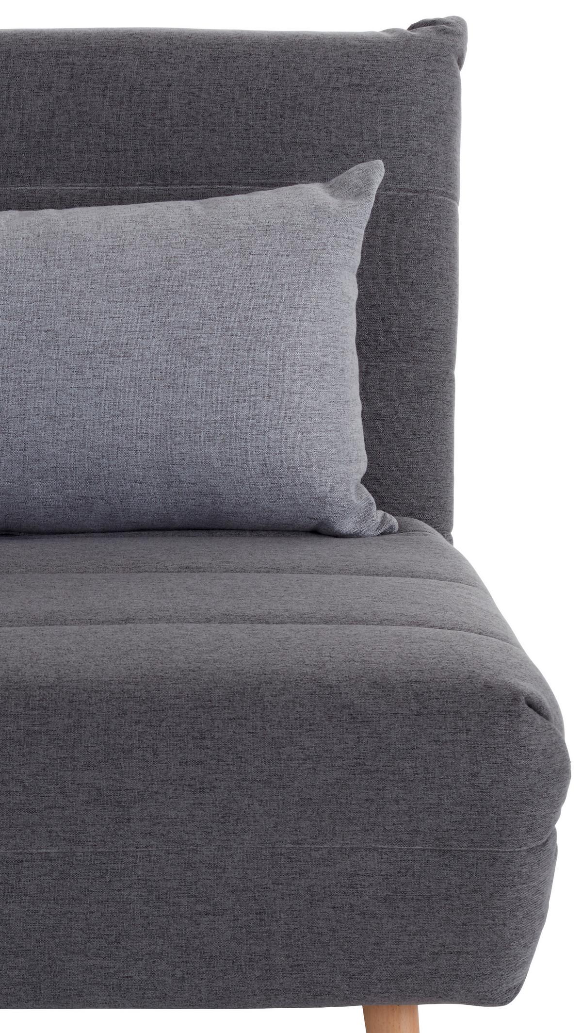 Rozkládací pohovka/křeslo SIMON šedá - šedá/světle šedá, Moderní, dřevo/textil (77/84/91cm) - Ondega