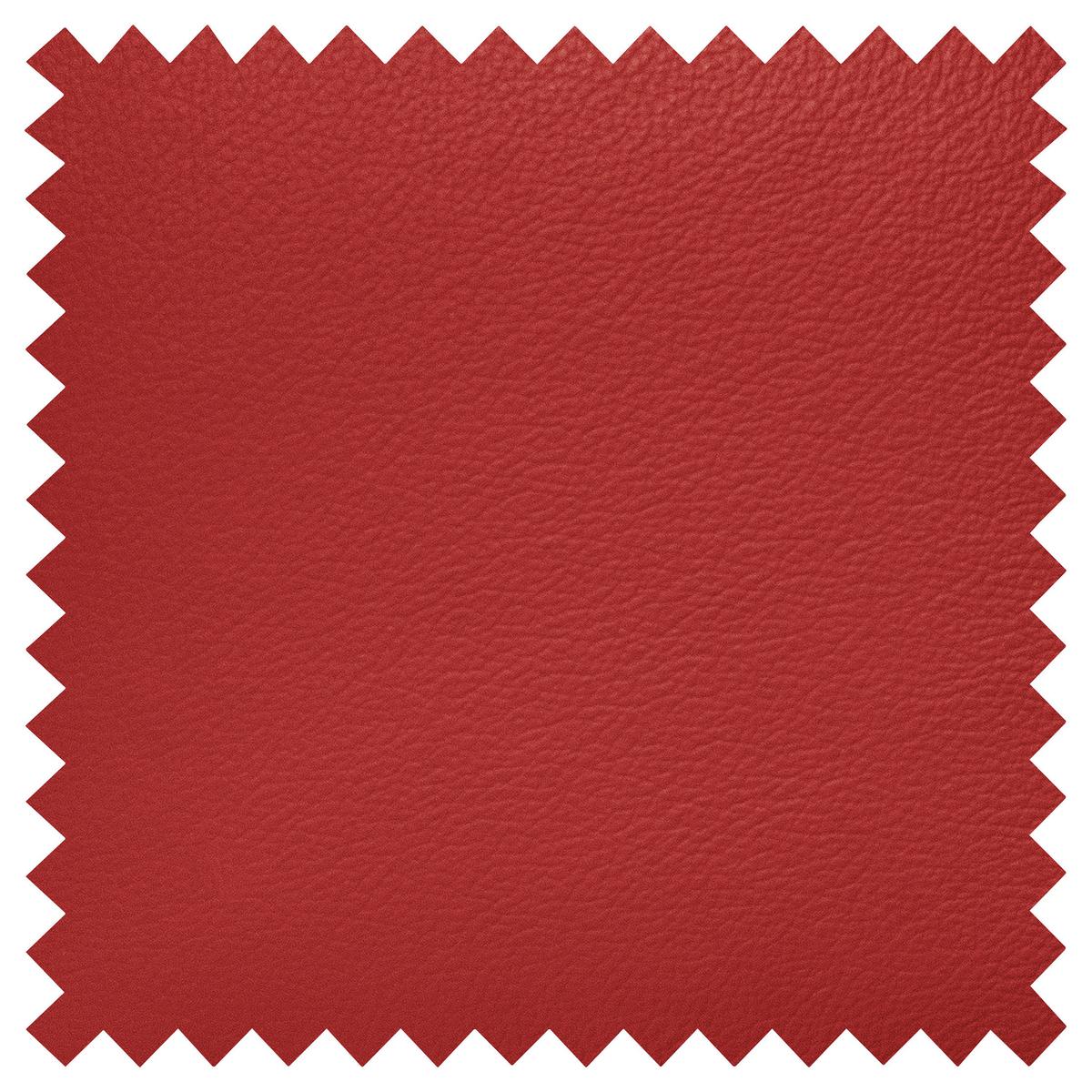 Ecksofa Tilo Rot S: 227 cm - Rot/Schwarz, Design, Leder/Textil (227/168cm) - Livetastic
