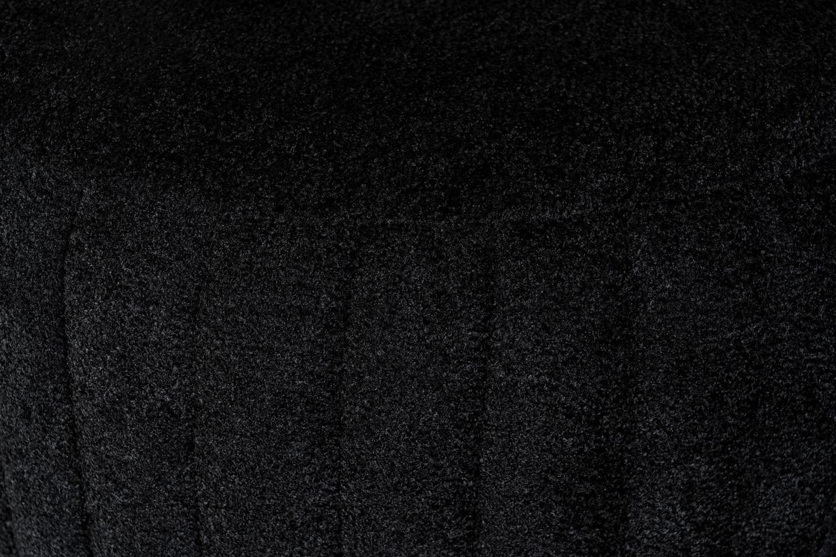 Hocker Doric 135 Schwarz/Goldfarben D: 43 cm - Goldfarben/Schwarz, Design, Textil (43/46cm) - Kayoom