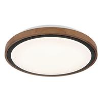LED-Deckenleuchte 41764-18 - Opal, Natur, Holz/Kunststoff (38/9,5cm) - Globo