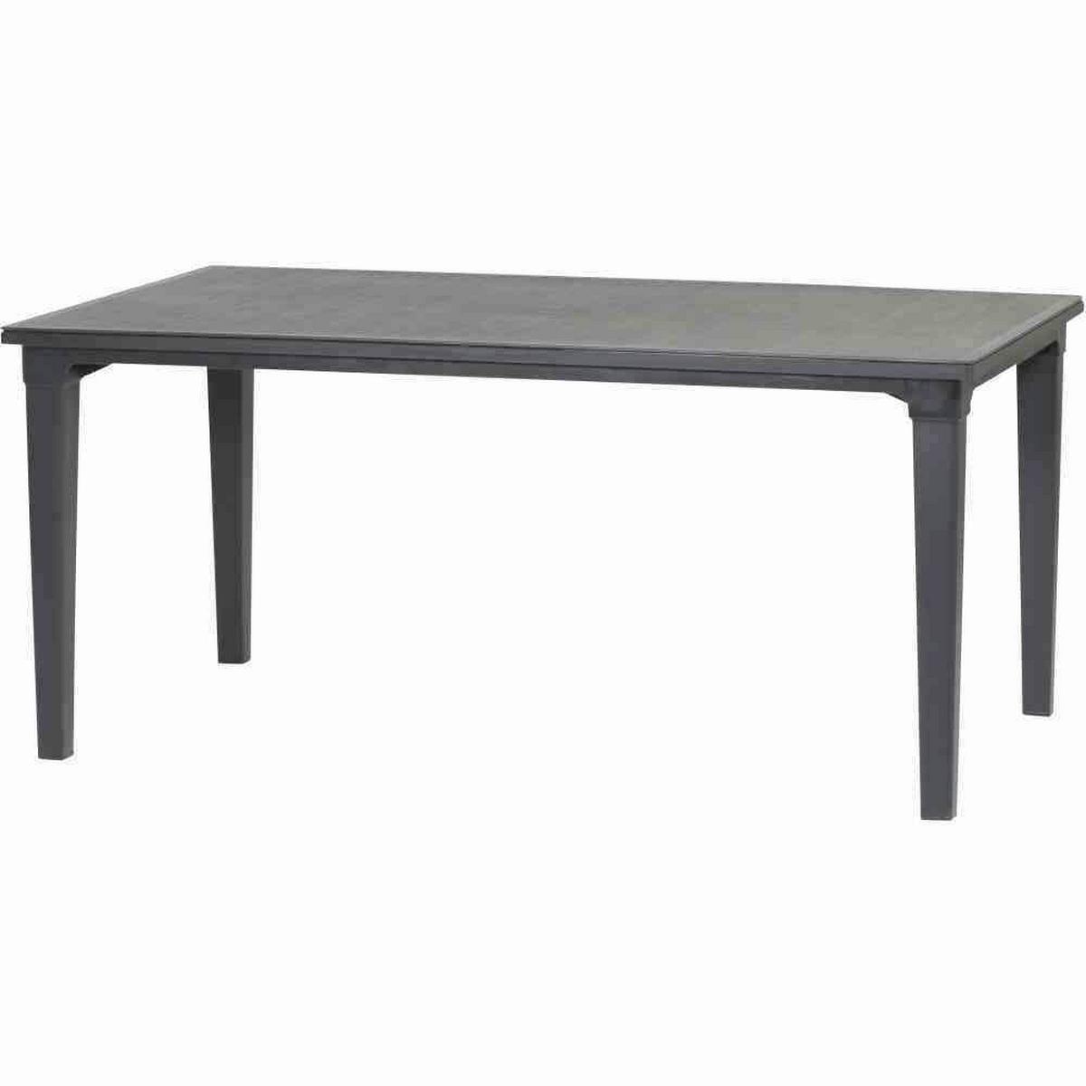 Gartentischgruppe Aruba+futura Set 5tlg.gra - Grau, MODERN, Kunststoff (95/95/165cm) - Gardenson