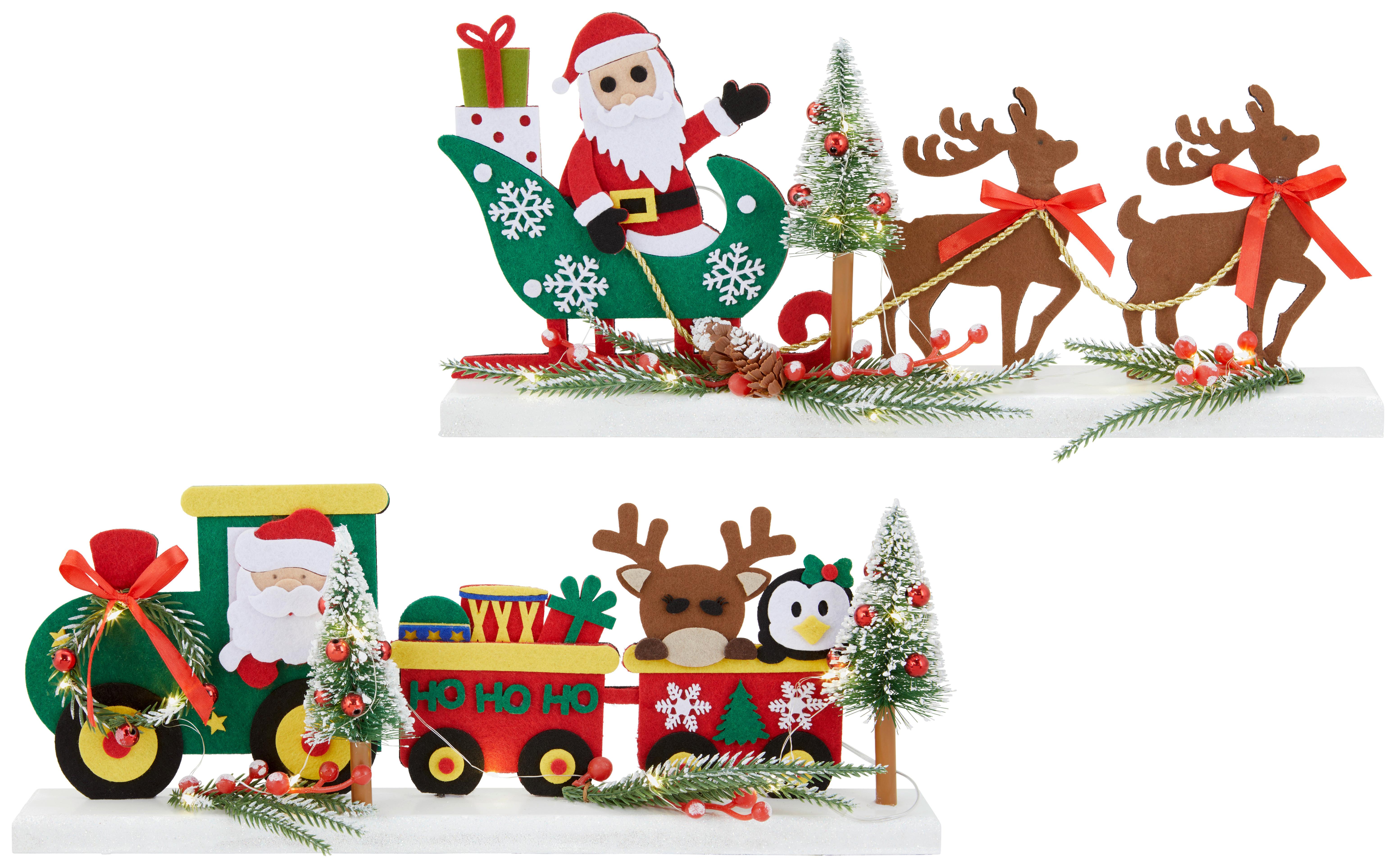 LED-Weihnachtsfigur Ask002560 - Multicolor, Basics, Textil (45/21/10cm)