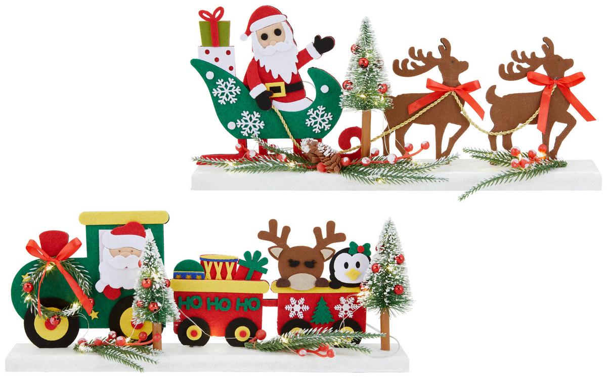 LED-Weihnachtsfigur Ask002560 - Multicolor, Basics, Textil (45/21/10cm)