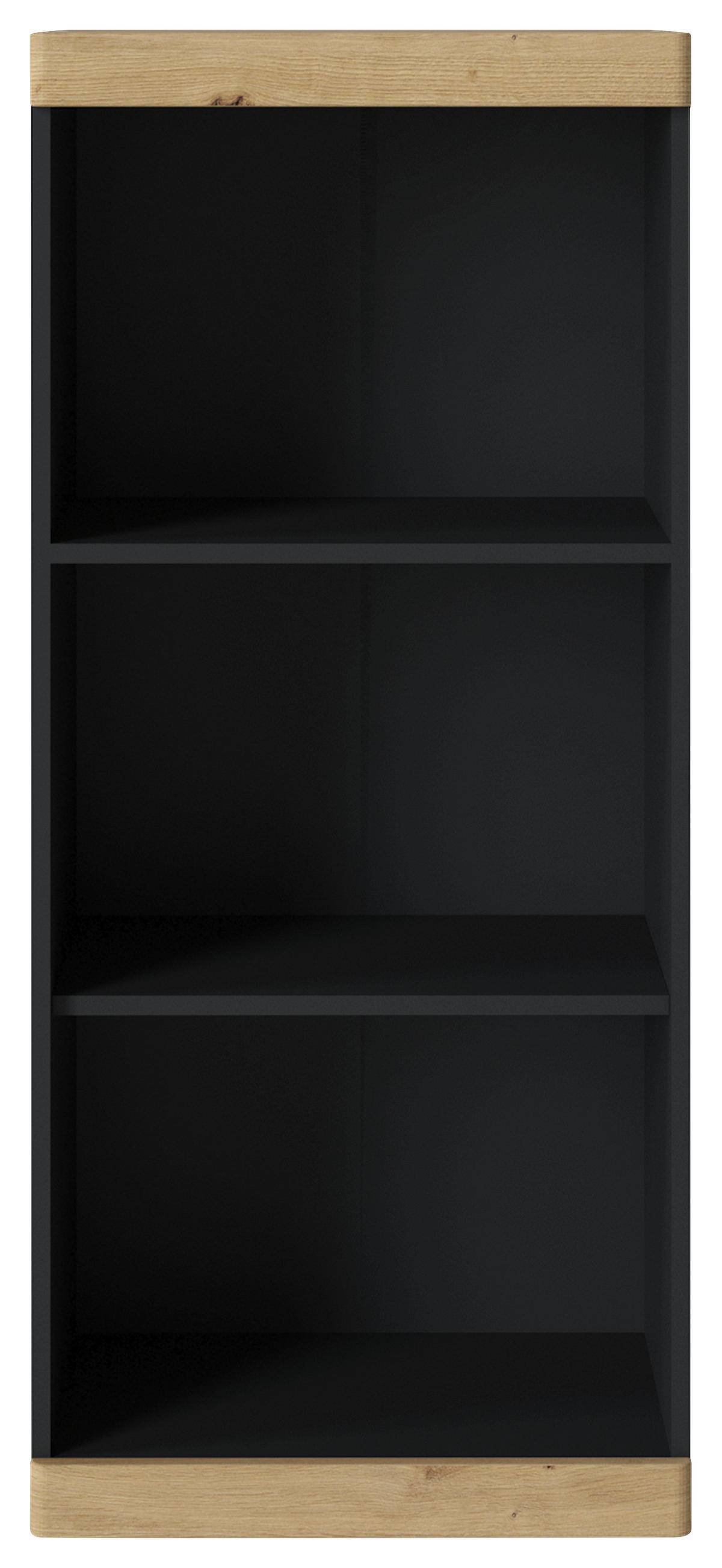 Regal Turino B: 54 cm - Anthrazit/Eiche Artisan, Trend, Holzwerkstoff (54/122,8/39,9cm)