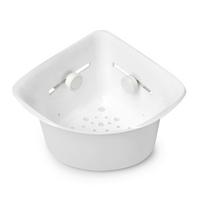SPRCHOVÝ KOŠ EASY - CORNER - bílá, Moderní, plast (24,8/20/14,35cm) - Premium Living