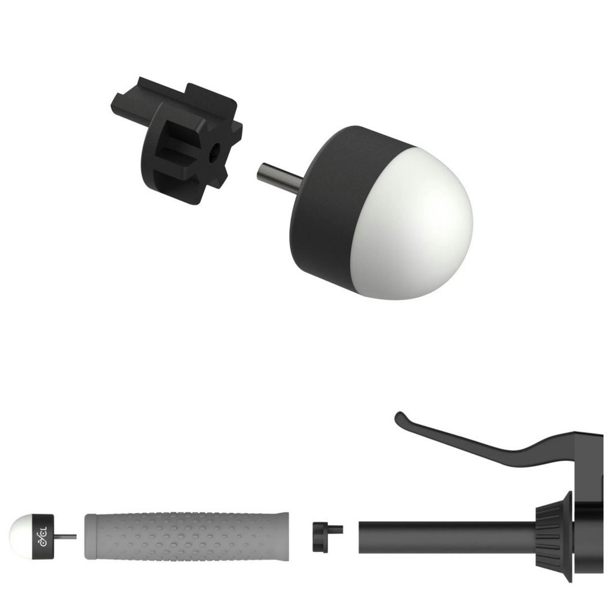 Blinker Nachrüstset, E-Scooter 2 Stück mit Batterie - Schwarz, Basics, Kunststoff (4cm)